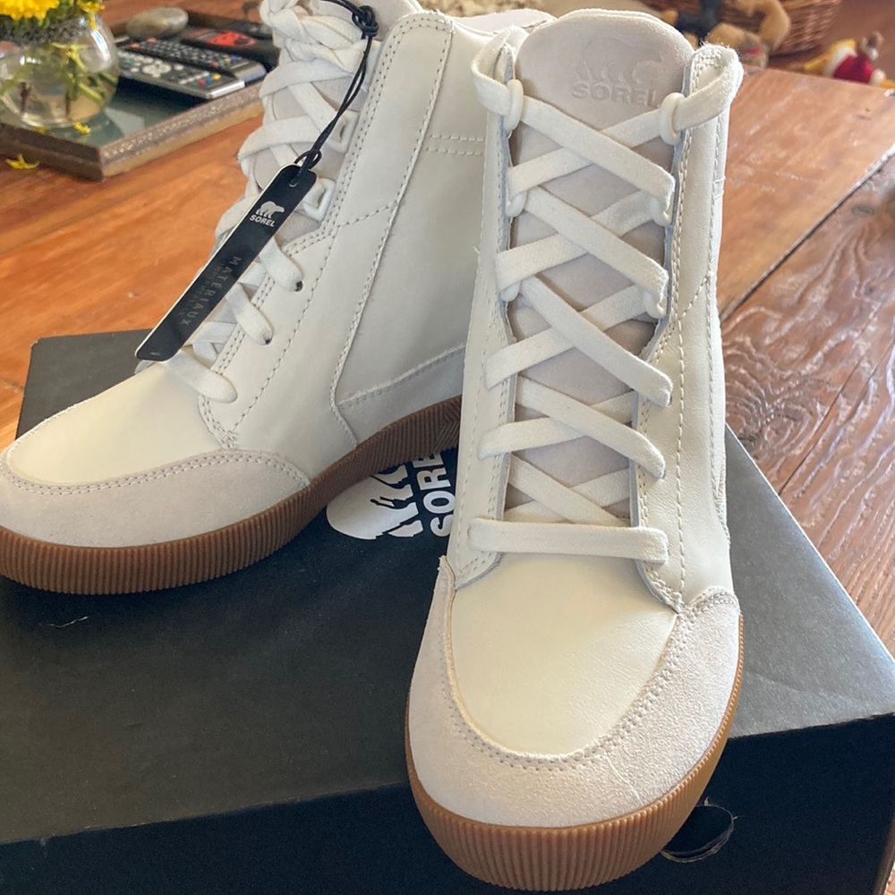 Women's High-Top Sneakers in White by Sorel - Picture 2 of 10
